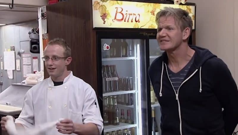 Gordon Ramsay and Trevor at Mangia Mangia