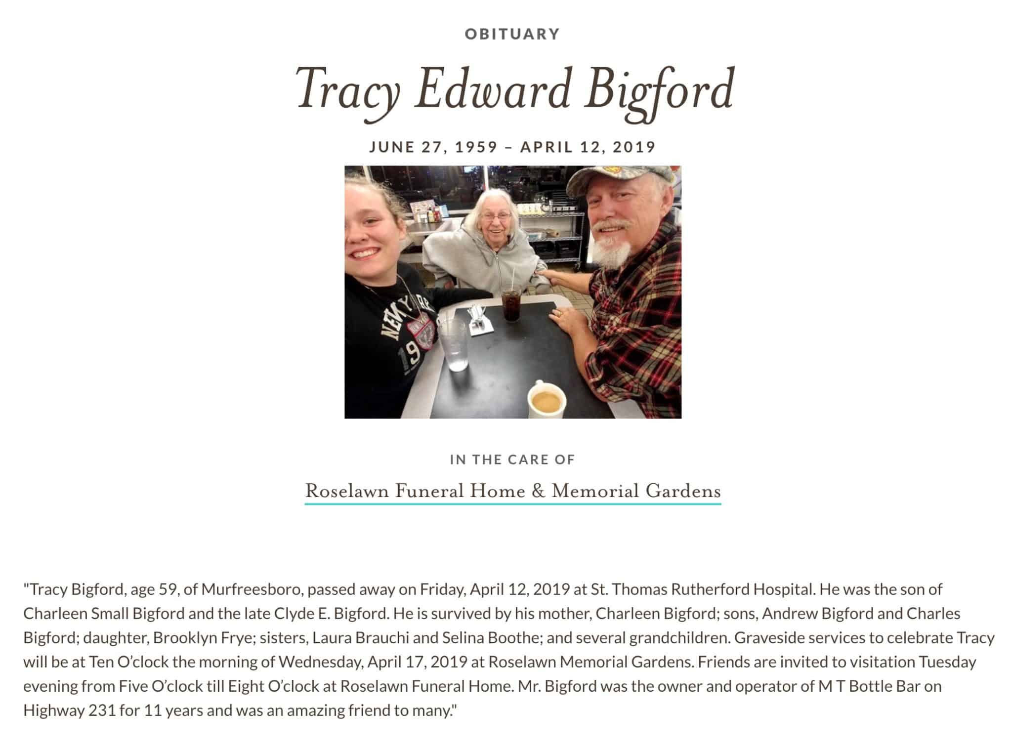 Gina Bigford Obituary - 63xcgph