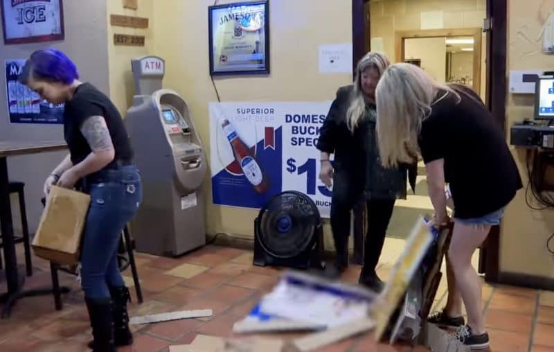 Cleaning the Brick Tavern