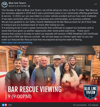 Blue Line Tavern Bar Rescue Update (Top Shelf Sport) - Still Open?