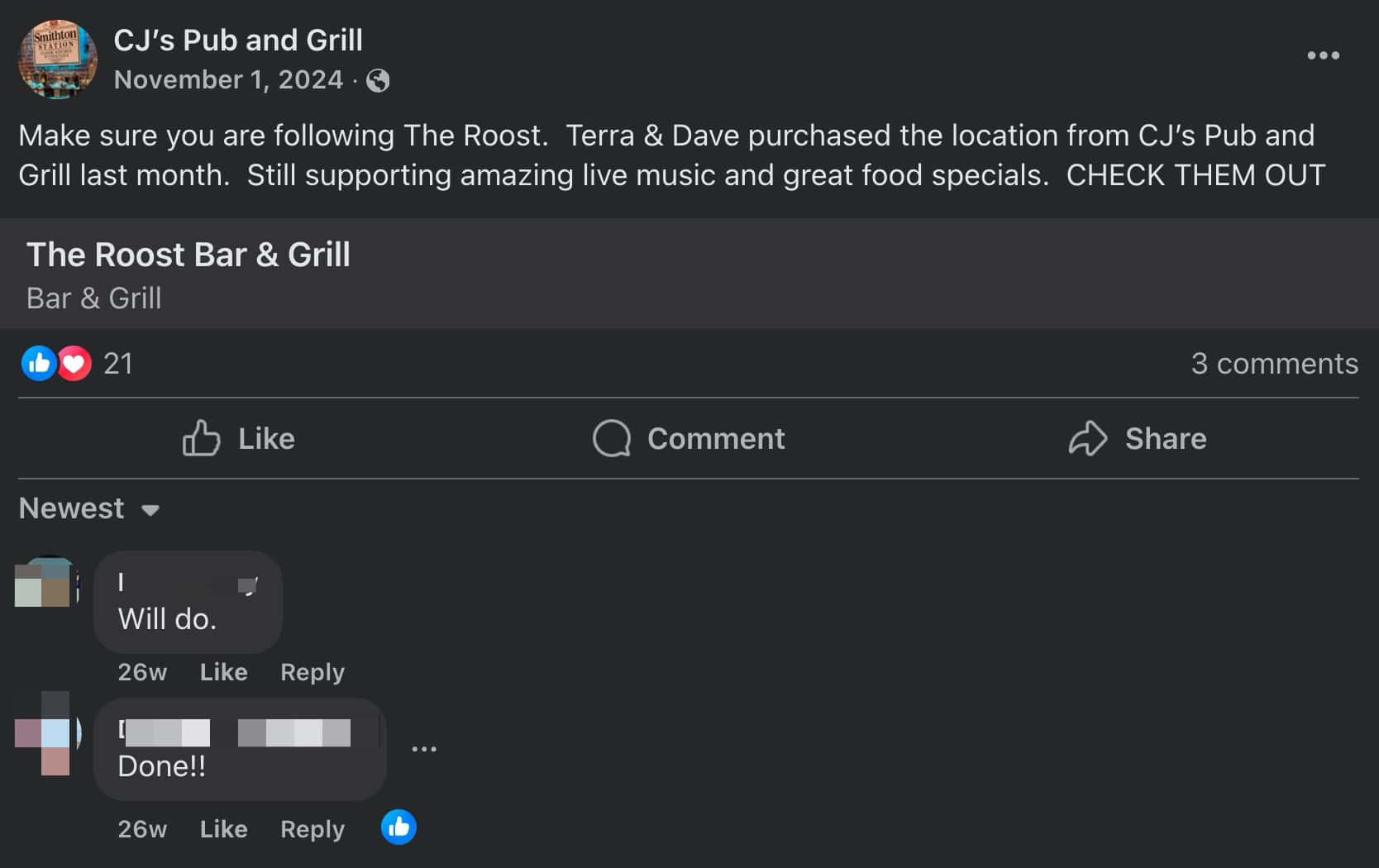 Smithton Station Bar Rescue Update (CJ's Pub) - Still Open?