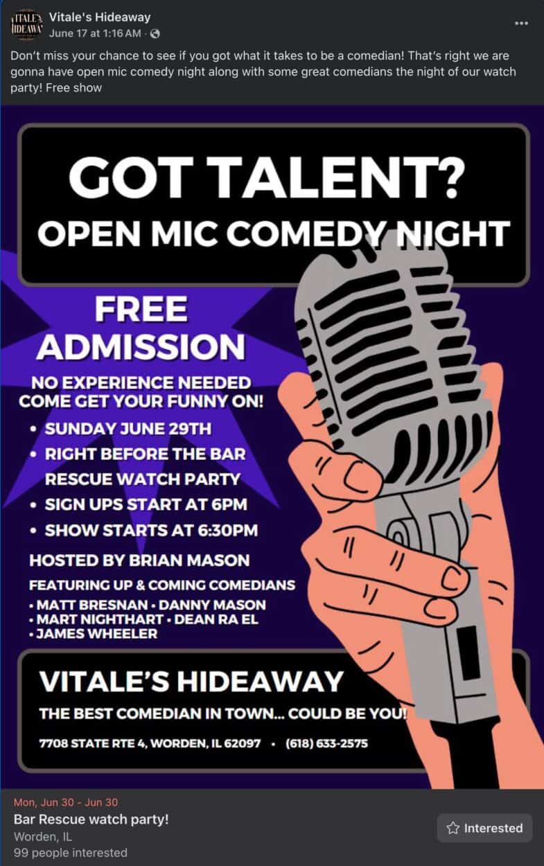 Vitale's Hideaway Bar Rescue watch party