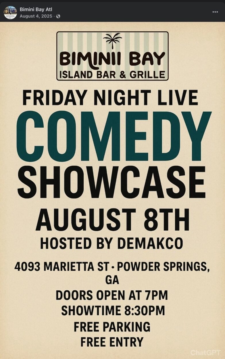 Bimini Bay comedy showcase