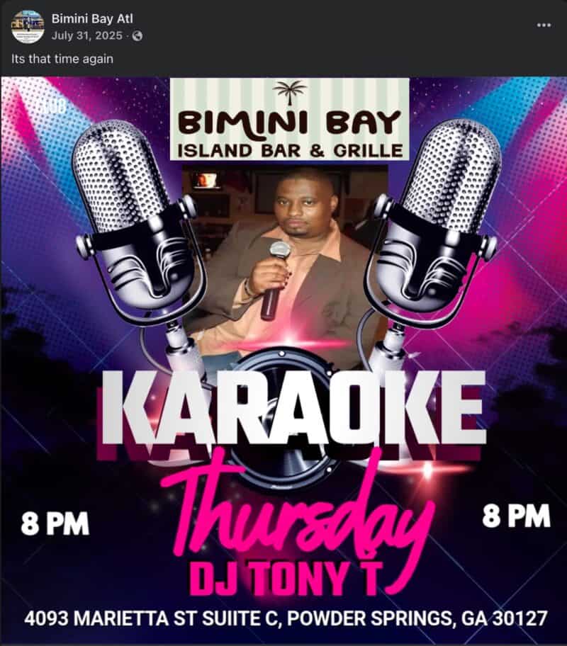 Bimini Bay karaoke